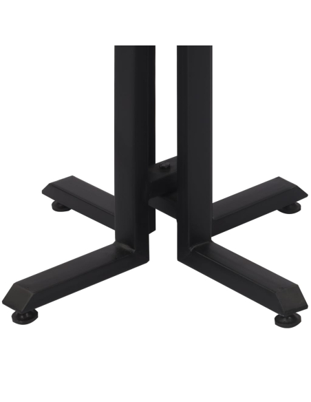 Table de bar style Industriel en bois de teck massif de récupération Noir 55x110 cm {attributes}