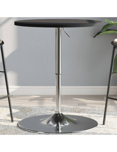 Table de bar style Industriel en bois et acier Noir 60 x 60 x 90 cm {attributes}