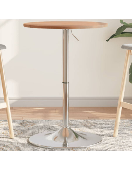 Table de bar Vintage / Rétro en bois de hêtre massif 50 x 89,5 cm {attributes}