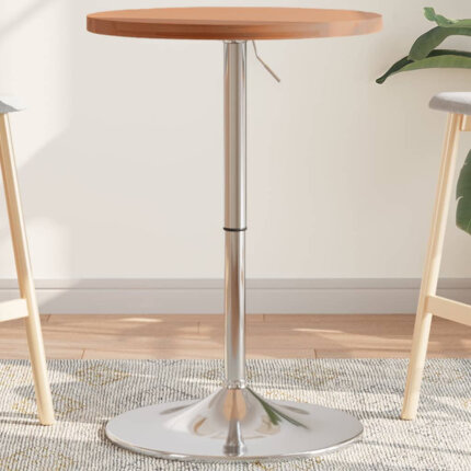 Table de bar Vintage / Rétro en bois de hêtre massif 50 x 90,5 cm {attributes}