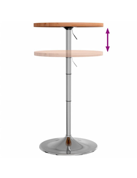 Table de bar Vintage / Rétro en bois de hêtre massif 50 x 90,5 cm {attributes}