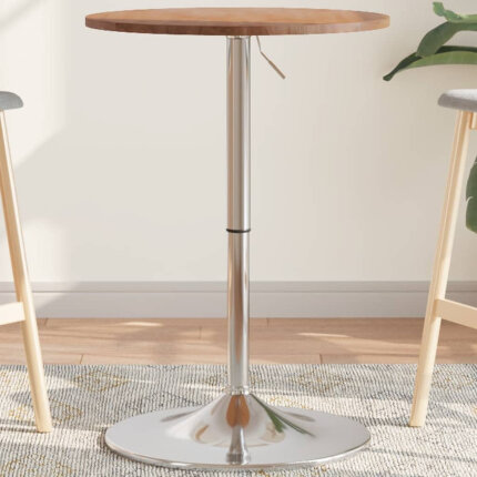 Table de bar Vintage / Rétro en bois de chêne massif 50 x 89,5 cm {attributes}