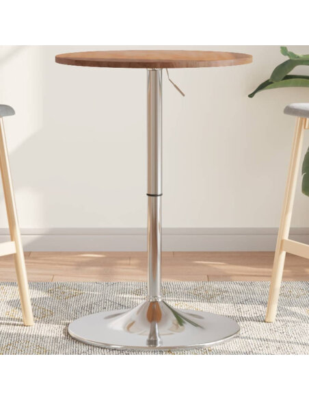 Table de bar Vintage / Rétro en bois de chêne massif 50 x 89,5 cm {attributes}