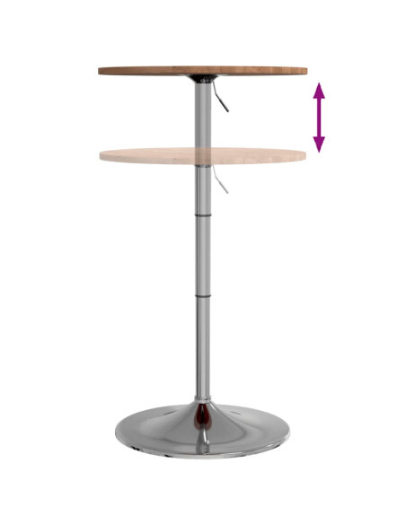 Table de bar Vintage / Rétro en bois de chêne massif 50 x 89,5 cm {attributes}