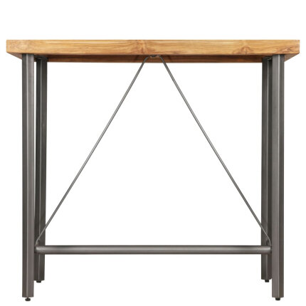 Table de bar style Industriel En bois de teck massif recyclé 120 x 58 x 106 cm {attributes}