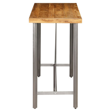 Table de bar style Industriel En bois de teck massif recyclé 120 x 58 x 106 cm {attributes}