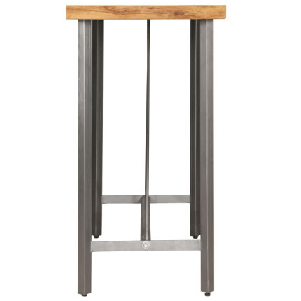 Table de bar style Industriel En bois de teck massif recyclé 120 x 58 x 106 cm {attributes}