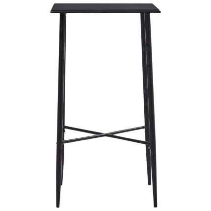 Table de bar style Industriel en bois mdf Noir 60x60x111 cm {attributes}