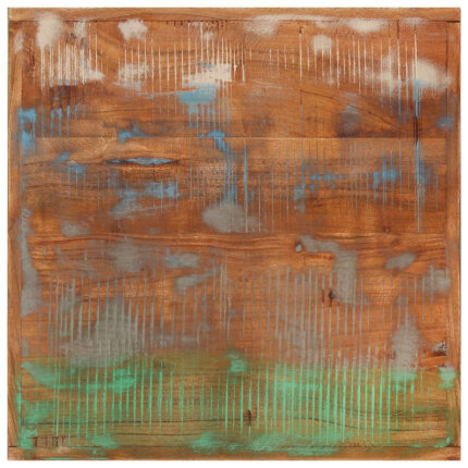 Table de bar style Industriel en bois massif de récupération et fer Multicolore 55 x 55 x 107 cm {attributes}