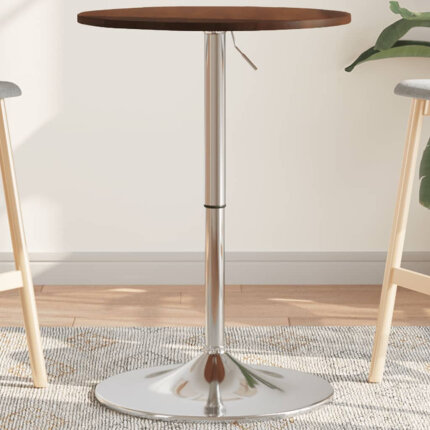 Table de bar Vintage / Rétro en bois de chêne massif 50 x 89,5 cm {attributes}