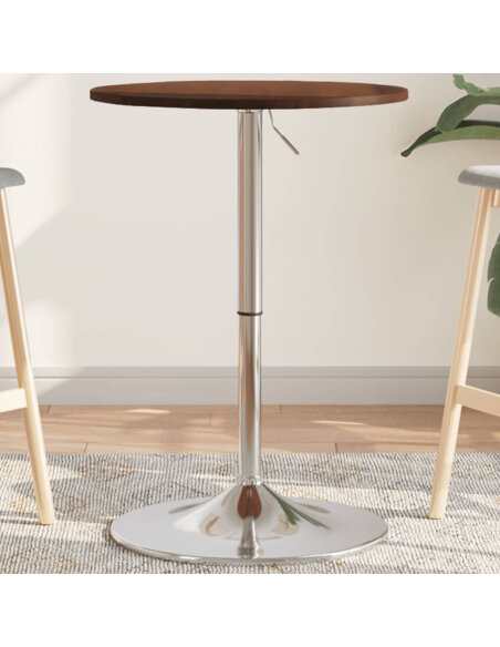 Table de bar Vintage / Rétro en bois de chêne massif 50 x 89,5 cm {attributes}