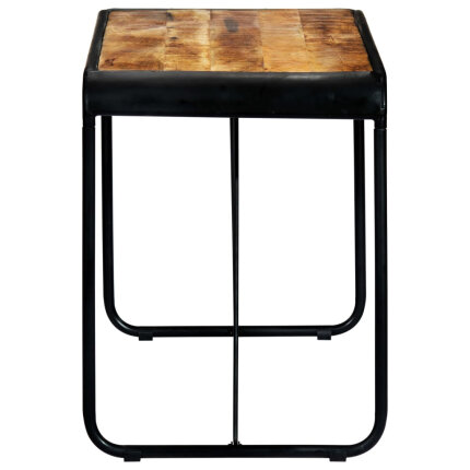 Table à manger Style Industriel en bois de manguier massif brut 118 x 60 x 76 cm {attributes}