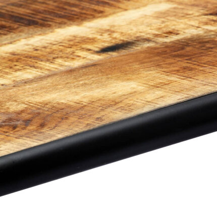 Table à manger Style Industriel en bois de manguier massif brut 118 x 60 x 76 cm {attributes}