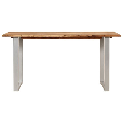 Table salle à manger Style Industriel en bois d'acacia 154 x 80 x 76 cm {attributes}