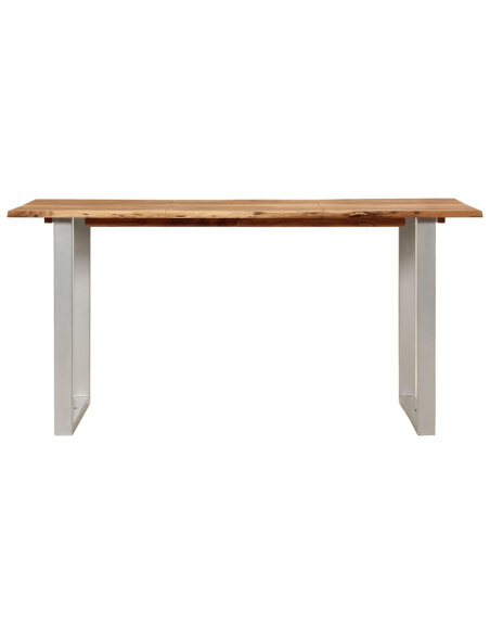 Table salle à manger Style Industriel en bois d'acacia 154 x 80 x 76 cm {attributes}