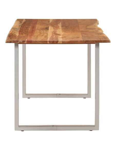 Table salle à manger Style Industriel en bois d'acacia 154 x 80 x 76 cm {attributes}