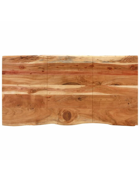 Table salle à manger Style Industriel en bois d'acacia 154 x 80 x 76 cm {attributes}