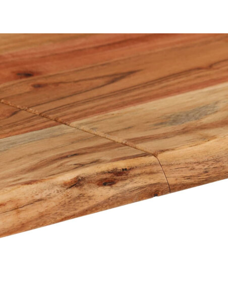 Table salle à manger Style Industriel en bois d'acacia 154 x 80 x 76 cm {attributes}