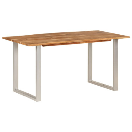 Table salle à manger Style Industriel en bois d'acacia 154 x 80 x 76 cm {attributes}