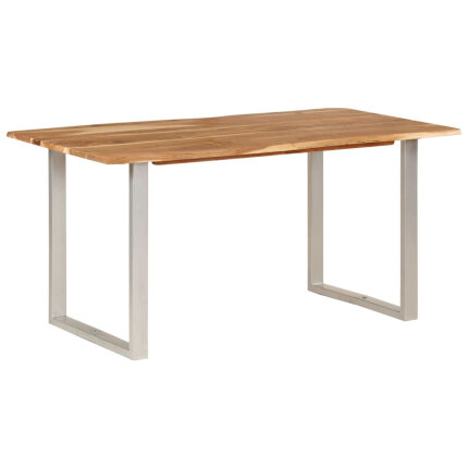 Table salle à manger Style Industriel en bois d'acacia 154 x 80 x 76 cm {attributes}