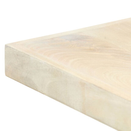 Table salle à manger Style Industriel en bois de manguier massif Blanc 200 x 100 x 75 cm {attributes}