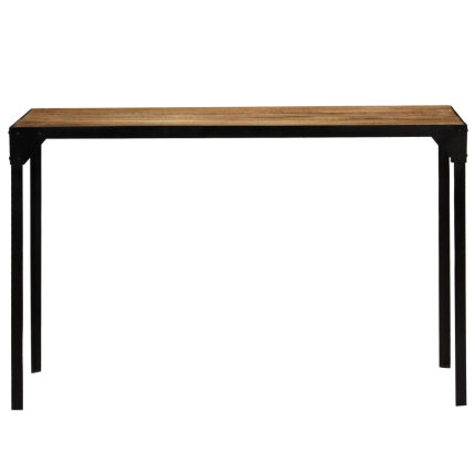 Table à manger Style Industriel en bois de manguier massif brut et en acier 120 cm {attributes}