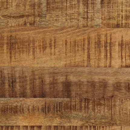 Table à manger Style Industriel en bois de manguier massif brut et en acier 120 cm {attributes}