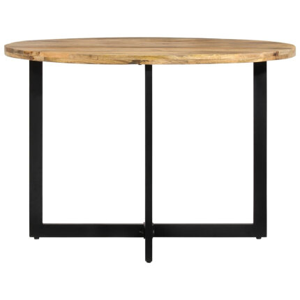 Table à manger Style Industriel en bois de manguier massif 110 x 75 cm {attributes}