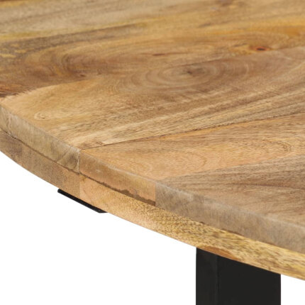 Table à manger Style Industriel en bois de manguier massif 110 x 75 cm {attributes}