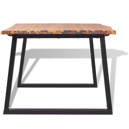 Table à manger Style Industriel en bois massif d'acacia  200 x 90cm {attributes}