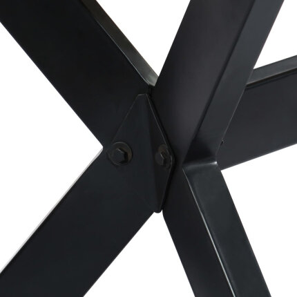 Table à manger Style Industriel en bois de manguier massif brut 140 x 70 x 75 cm {attributes}