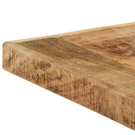 Table à manger Style Industriel en bois de manguier massif brut 140 x 70 x 75 cm {attributes}