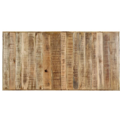 Table à manger Style Industriel en bois de manguier massif brut 140 x 70 x 75 cm {attributes}