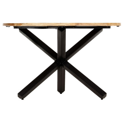 Table à manger Style Industriel en bois de manguier massif 120 x 76 cm {attributes}