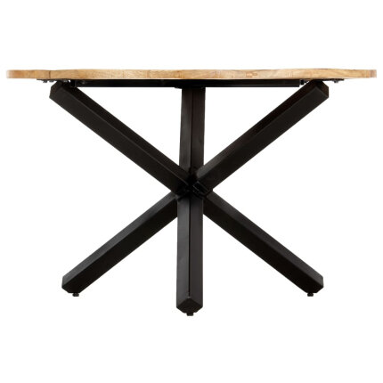 Table à manger Style Industriel en bois de manguier massif 120 x 76 cm {attributes}