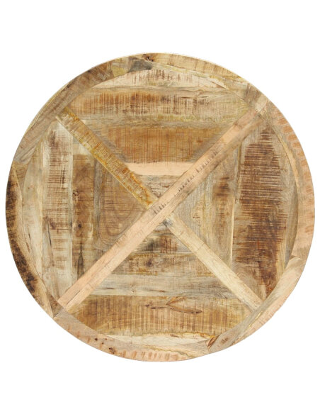 Table à manger Style Industriel en bois de manguier massif 120 x 76 cm {attributes}