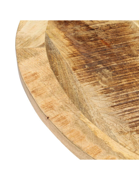 Table à manger Style Industriel en bois de manguier massif 120 x 76 cm {attributes}