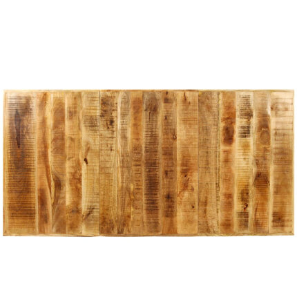 Table à manger Style Industriel en bois de manguier brut 180 cm {attributes}