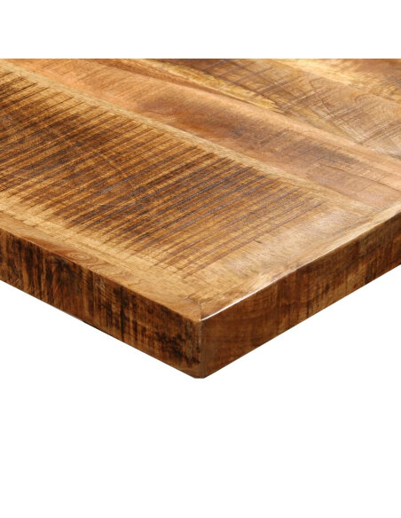 Table à manger Style Industriel en bois de manguier brut 180 cm {attributes} Table à manger Style Industriel en bois de manguier brut 180 cm {attributes}