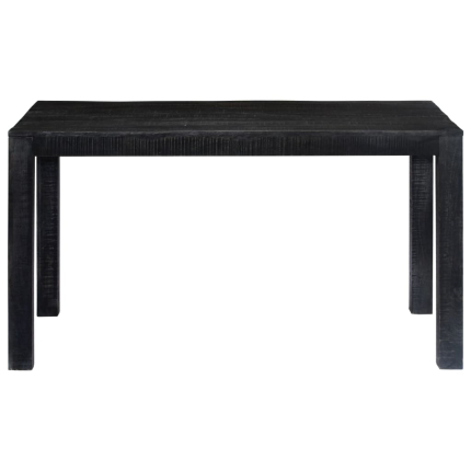 Table à manger Style Industriel en bois de manguier massif Noir 118 x 60 x 76 cm {attributes}