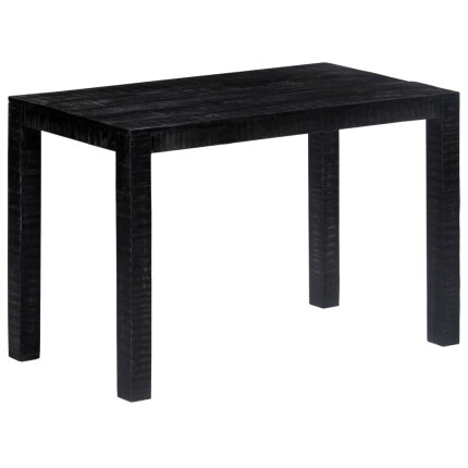 Table à manger Style Industriel en bois de manguier massif Noir 118 x 60 x 76 cm {attributes}