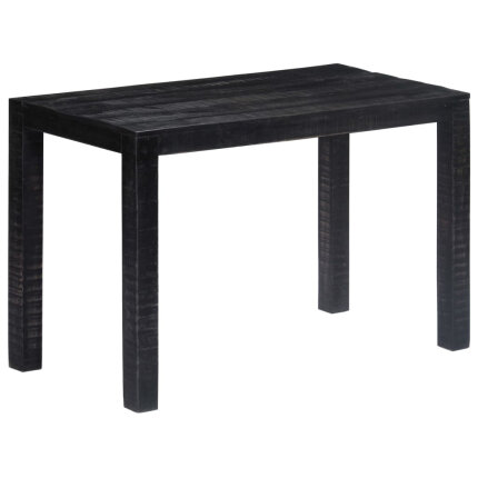 Table à manger Style Industriel en bois de manguier massif Noir 118 x 60 x 76 cm {attributes}