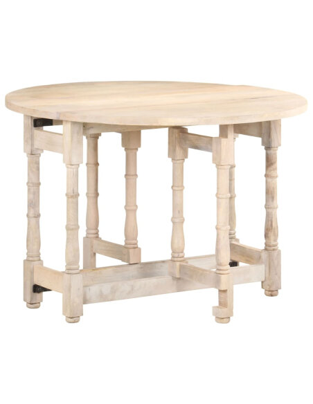 Table à manger style Campagne en bois de manguier massif  110x76 cm {attributes} Table à manger style Campagne en bois de manguier massif  110x76 cm {attributes}