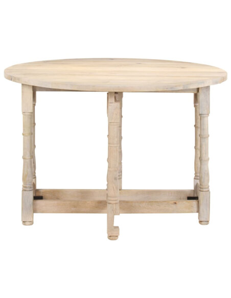 Table à manger style Campagne en bois de manguier massif  110x76 cm {attributes} Table à manger style Campagne en bois de manguier massif  110x76 cm {attributes}