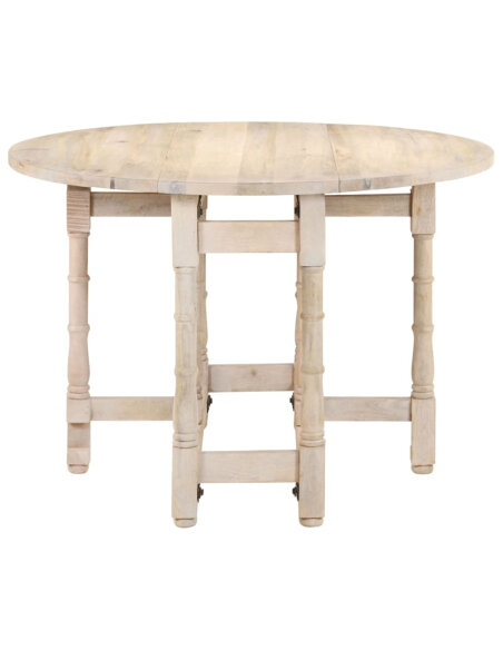 Table à manger style Campagne en bois de manguier massif  110x76 cm {attributes} Table à manger style Campagne en bois de manguier massif  110x76 cm {attributes}