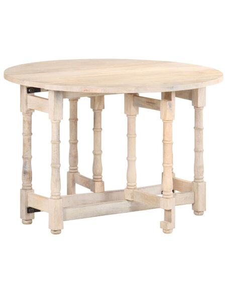 Table à manger style Campagne en bois de manguier massif  110x76 cm {attributes} Table à manger style Campagne en bois de manguier massif  110x76 cm {attributes}