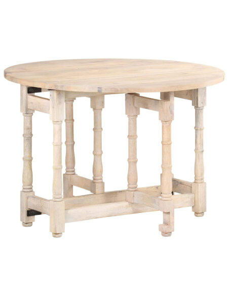 Table à manger style Campagne en bois de manguier massif  110x76 cm {attributes} Table à manger style Campagne en bois de manguier massif  110x76 cm {attributes}