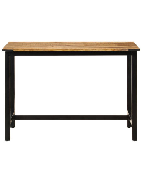 Table à manger Style Industriel en bois de manguier massif 110x60x76 cm {attributes}