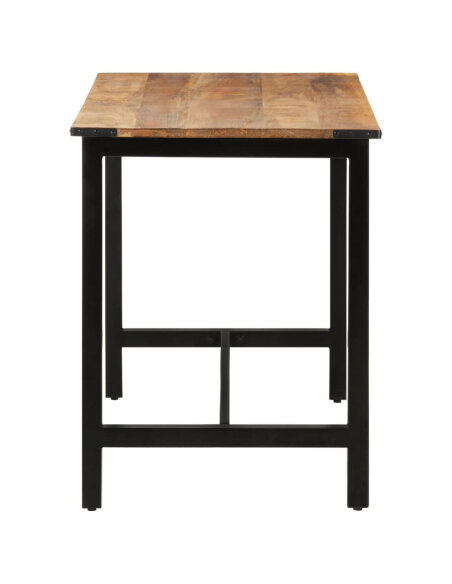 Table à manger Style Industriel en bois de manguier massif 110x60x76 cm {attributes}