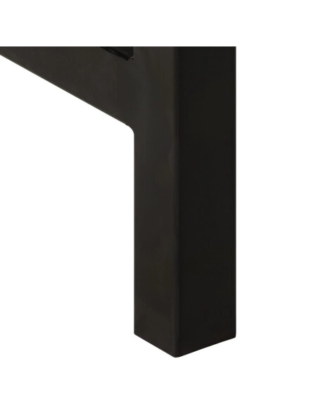 Table à manger Style Industriel en bois de manguier massif 110x60x76 cm {attributes}